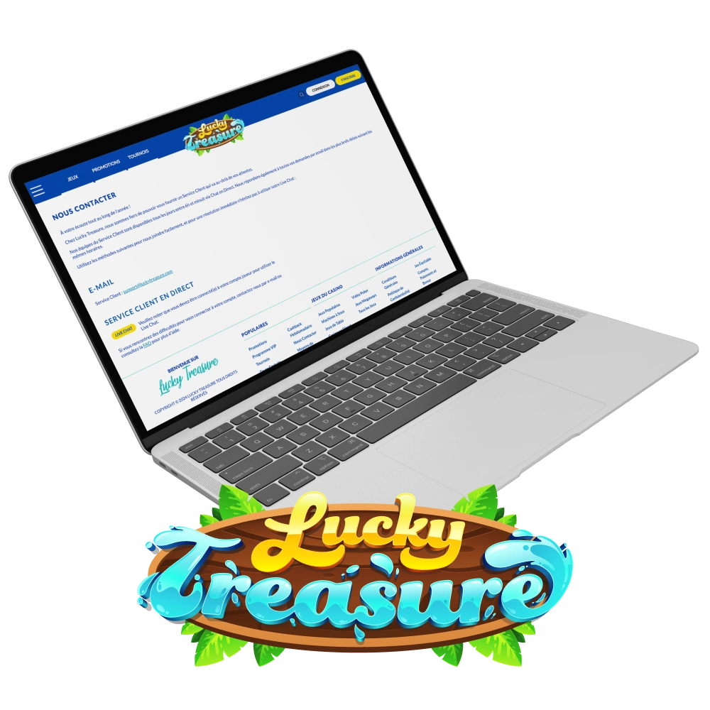 Découvrez comment contacter Lucky Treasure pour obtenir des réponses à vos questions.