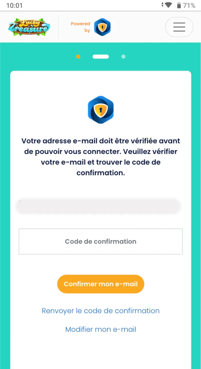 Cette procédure vous permet de retirer vos gains de la plateforme Lucky Treasure.