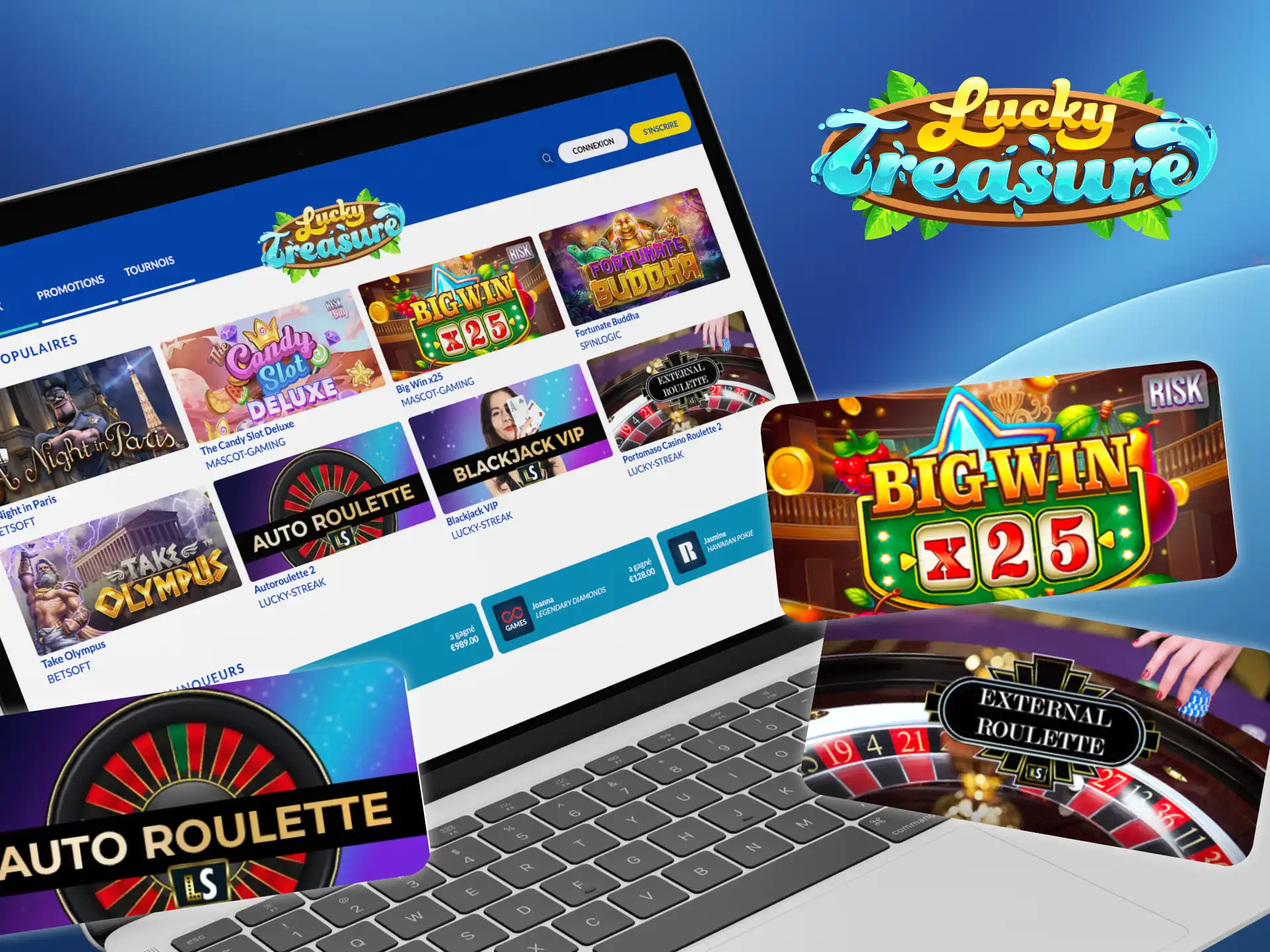 Enregistrez votre compte sur Lucky Treasure pour commencer à jouer aux jeux de casino.