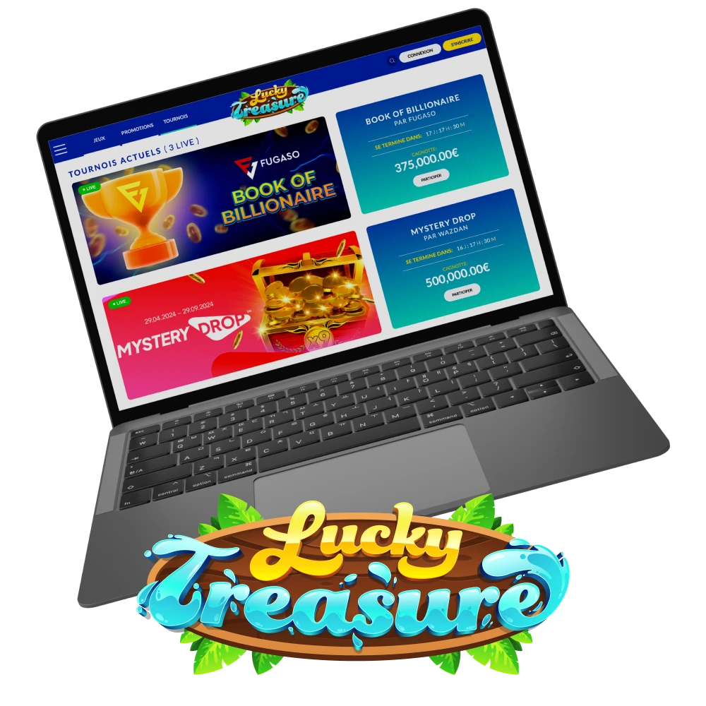 Gagnez des cagnottes énormes lors des tournois de Lucky Treasure.