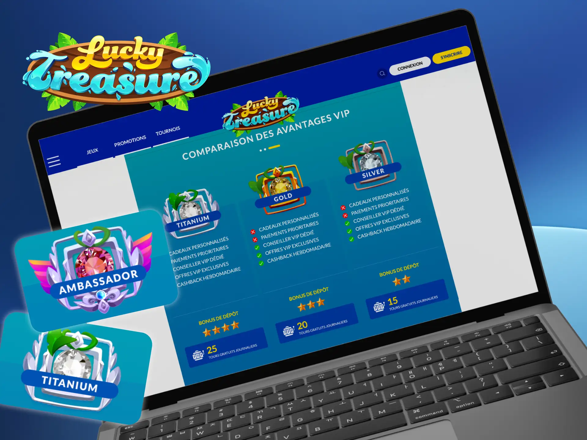 Les privilèges de Lucky Treasure ouvriront de nouveaux horizons aux jeux de casino.