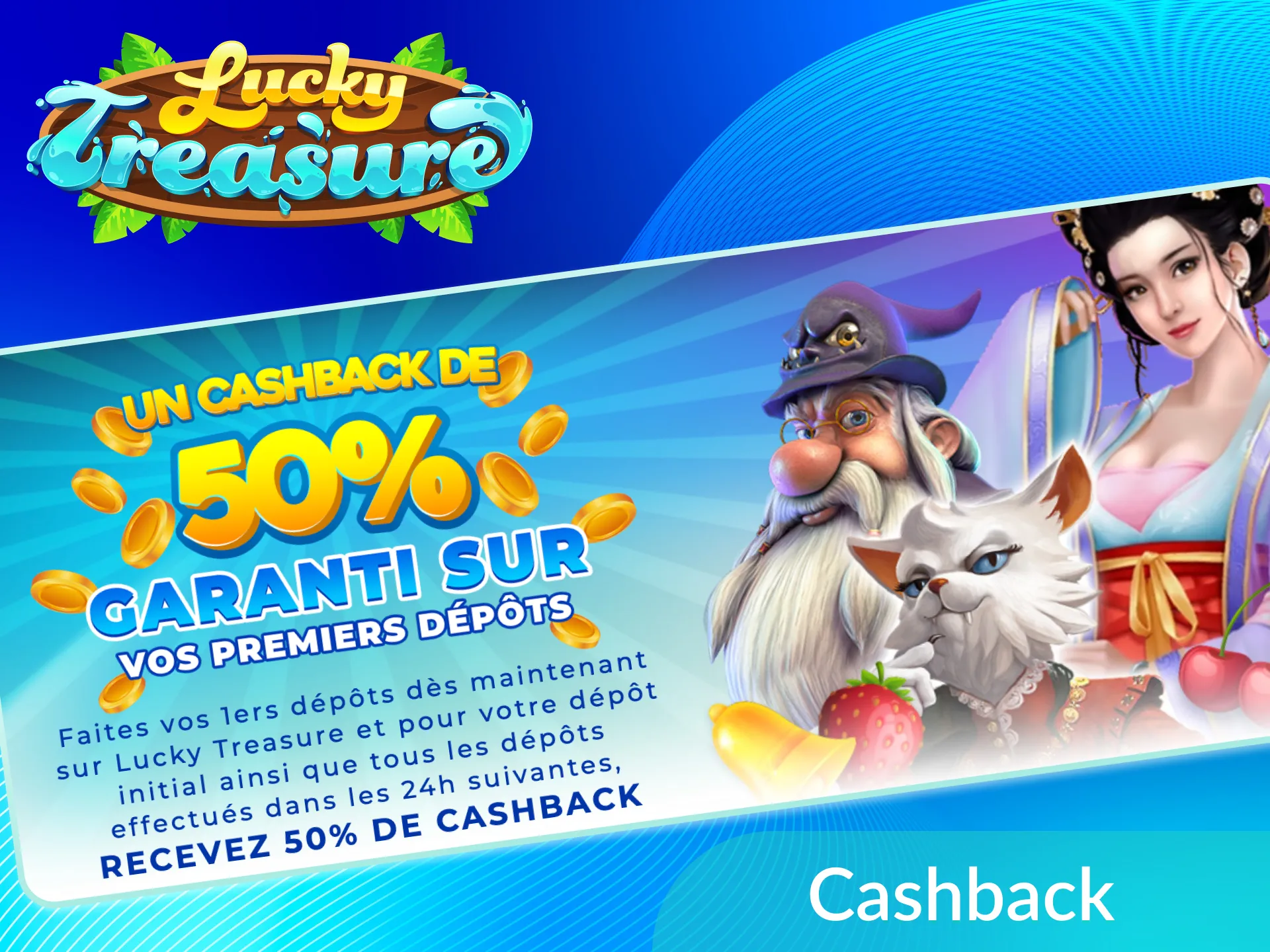 Jouez efficacement à Lucky Treasure et vous obtiendrez un solide pourcentage de retour.