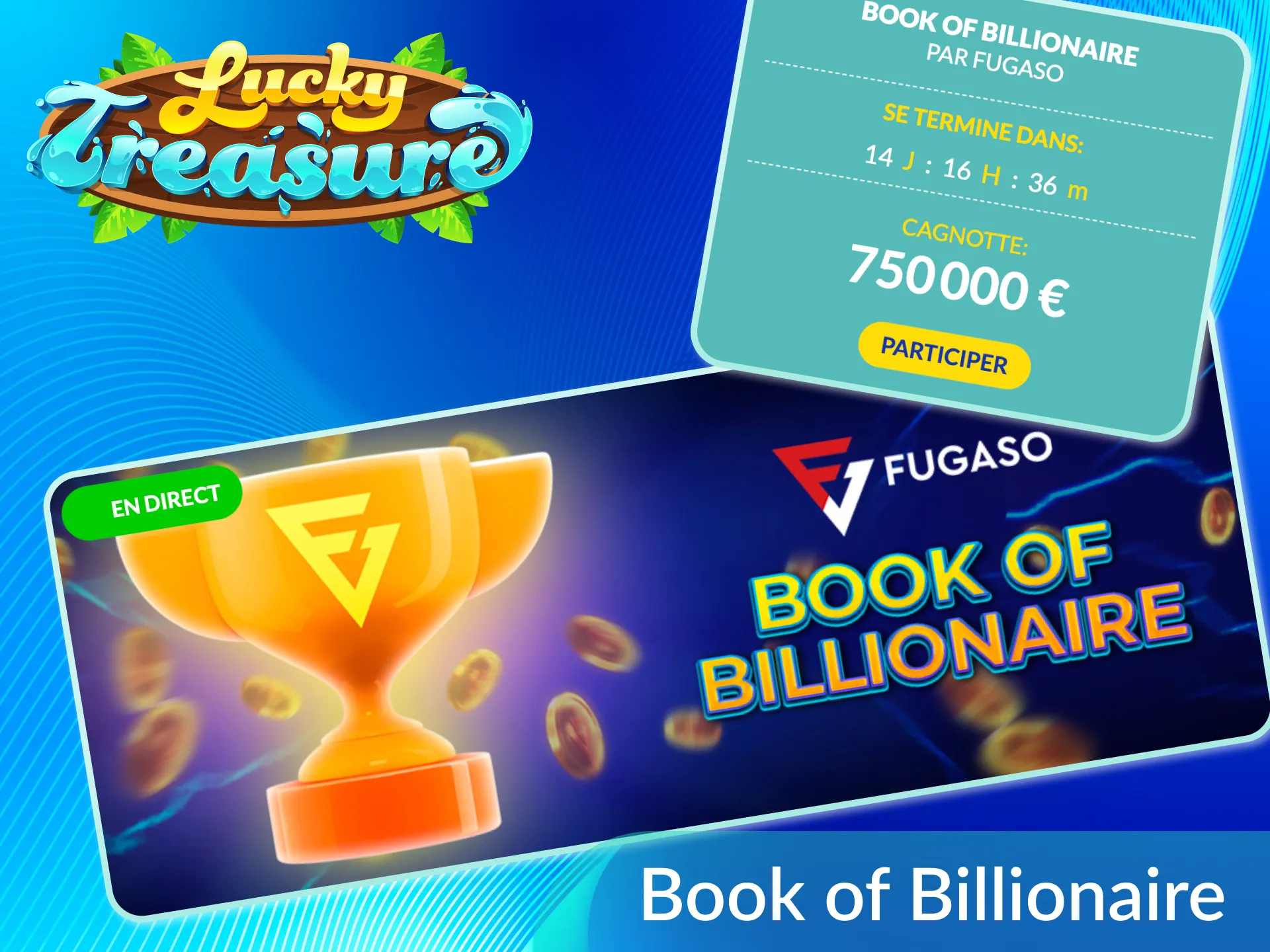 Découvrez le pouvoir du livre du millionnaire pour gagner de l'argent réel à Lucky Treasure.