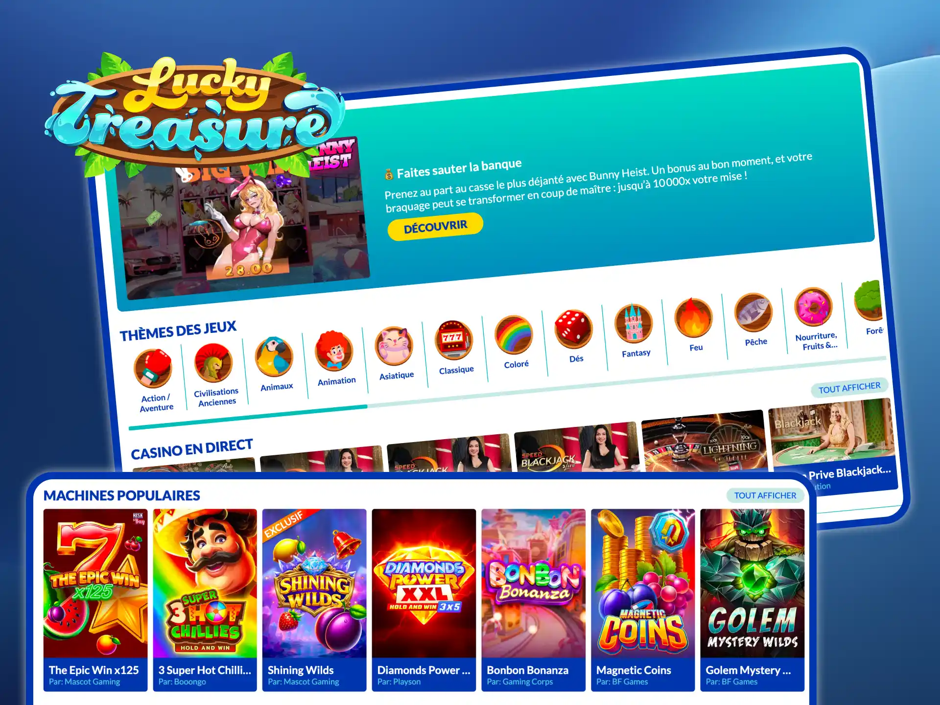 La plateforme Lucky Treasure améliore constamment la relation entre l'utilisateur et l'aide.