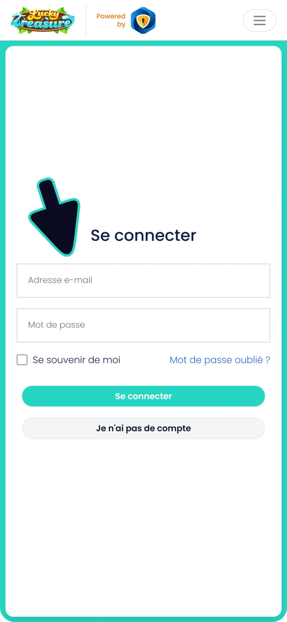 Connectez-vous pour jouer à Lucky Treasure Aviator sur votre appareil iOS.