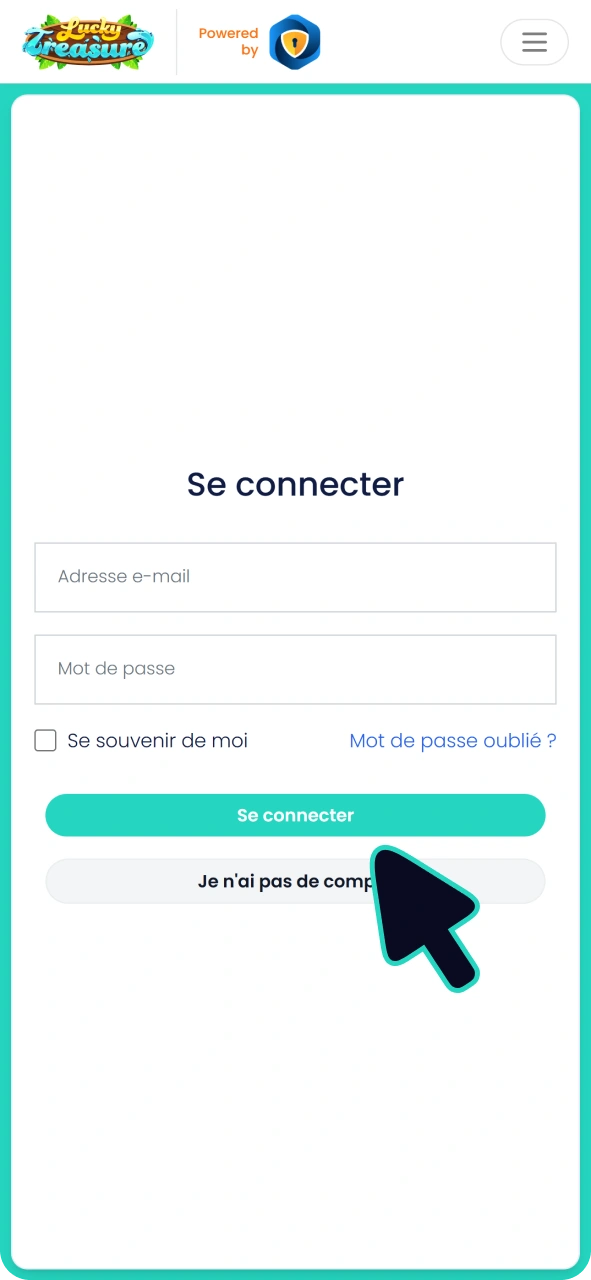 Connectez-vous au casino Lucky Treasure pour jouer à Crazy Time sur votre appareil Android.