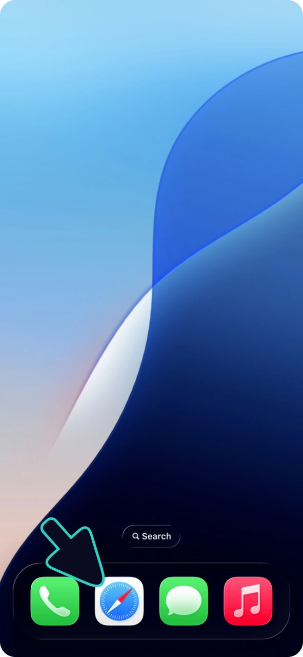 Ouvrez n'importe quel navigateur iOS pour jouer à Crazy Time sur le casino Lucky Treasure.