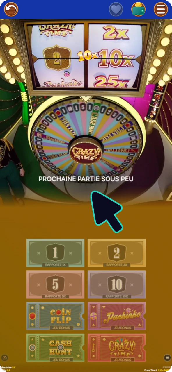 Jouez à Crazy Time sur Lucky Treasure et gagnez gros !