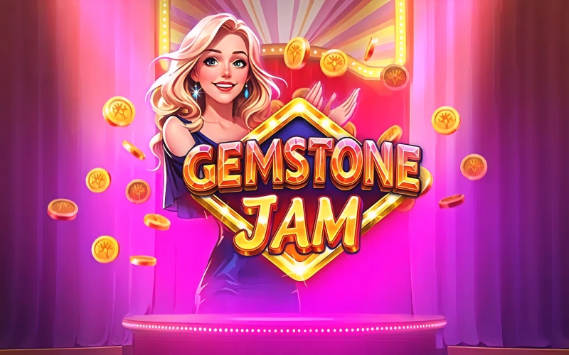 Découvrez les graphismes de la machine à sous Gemstone Jam sur Lucky Treasure.