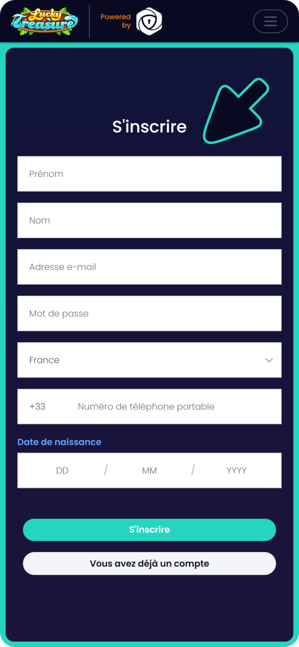 Rejoignez Lucky Treasure pour commencer à jouer aux machines à sous.