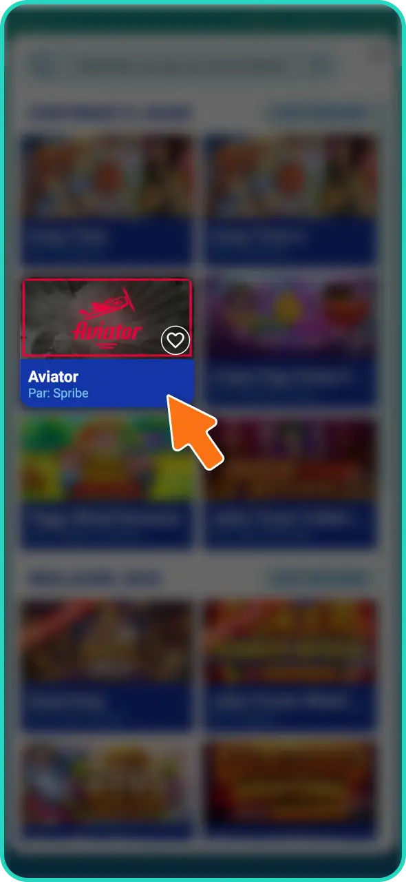 Lancez la recherche d'Aviator dans la bibliothèque de jeux du casino Lucky Treasure.