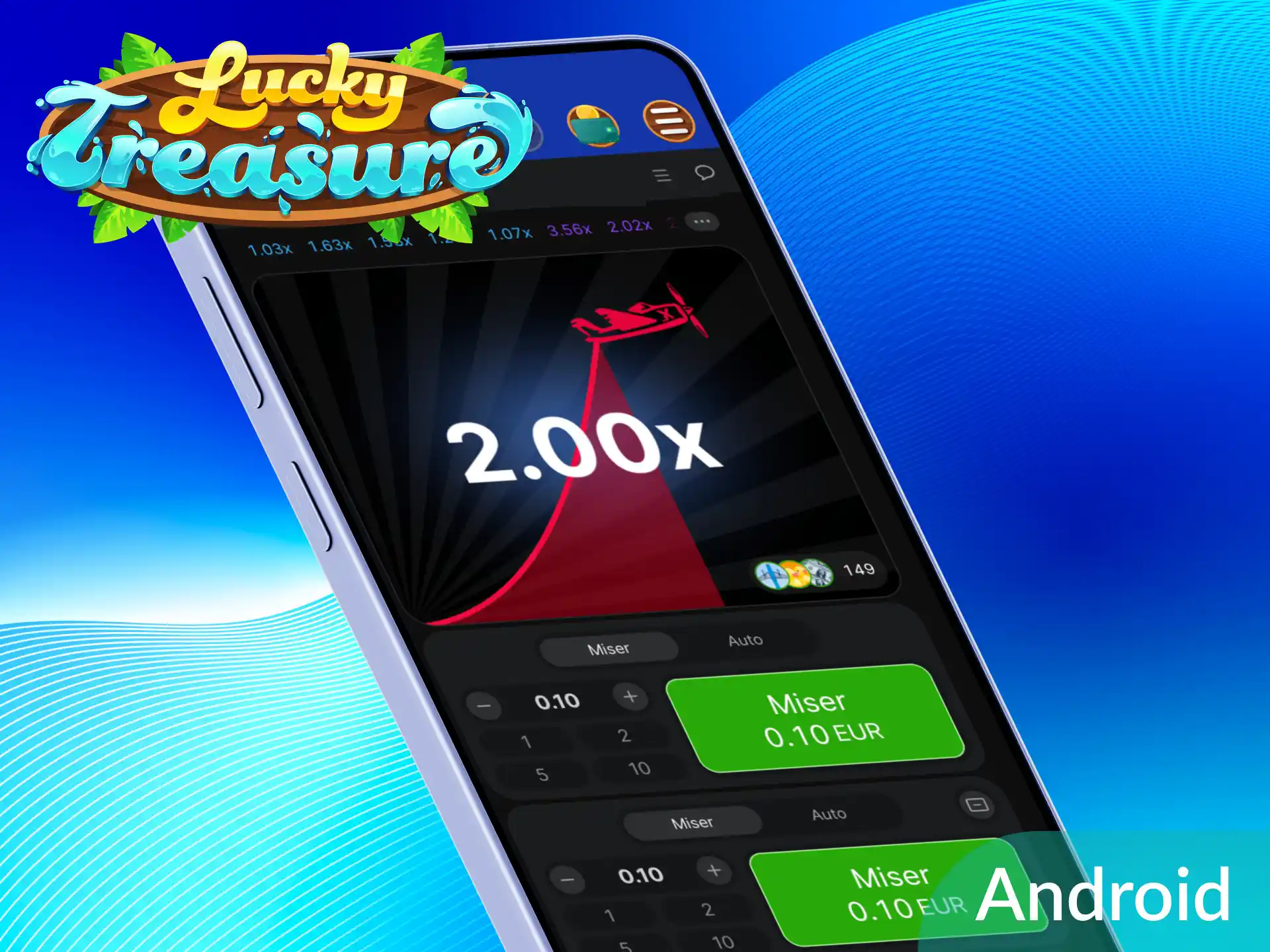 Téléchargez et installez l'application Aviator sur Android pour jouer à tout moment sur Lucky Treasure.