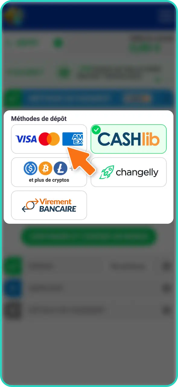 Choisissez votre méthode de paiement préférée parmi les options proposées sur Lucky Treasure.